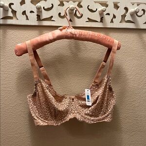 NEW!! Skarlett Blue Tan Animal Print Bra - size 36F